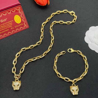 [Solara jewelry]Lion Head Link Chain Necklace image 7