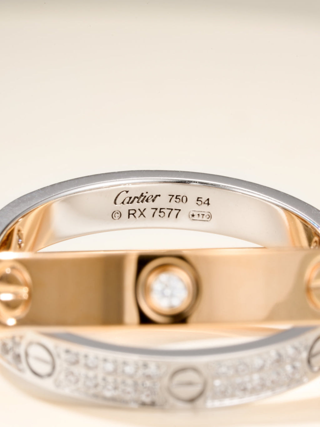 [Solara jewelry]8mm Two Tone Love Ring image 6