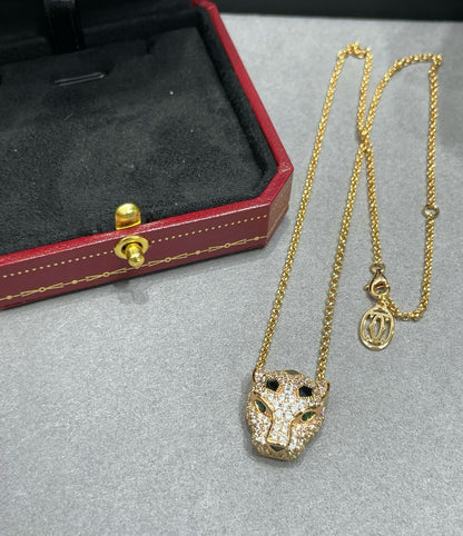 [Solara Jewelry ]豹の頭のネックレス 水玉模様