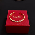 [Spira Jewelry]TWISTED PAVE OPEN BANGLE