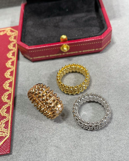 [Solara Jewelry ] CNCダブルロウバレットリング