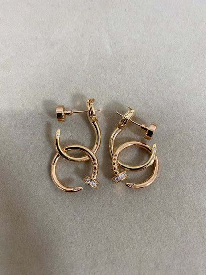 [Solara Jewelry ]LOVE New ネイル スタッドピアス | スタイル: KDEDM0006-056