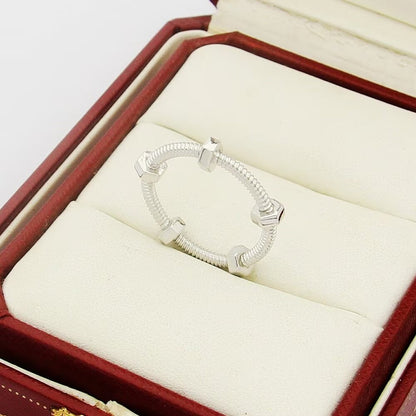 [Solara jewelry]New Screw Motif Open Ring image 8