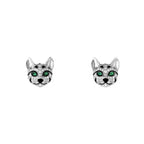 [Solara jewelry] Panther Face Stud Earrings