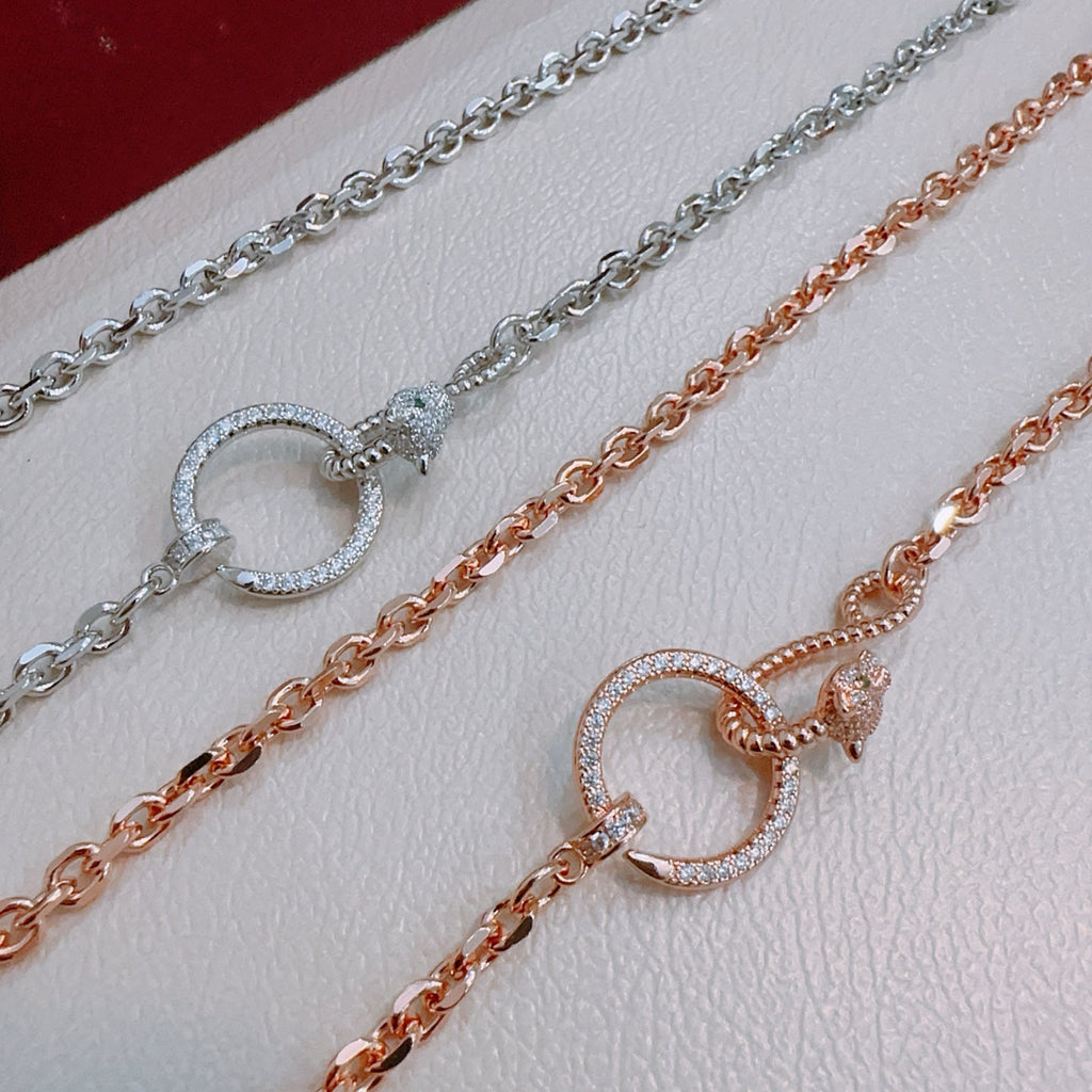 [Solara jewelry]Double Ring Chain Necklace image 2