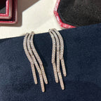 [Solara jewelry] Clash Drop Hoop Earrings