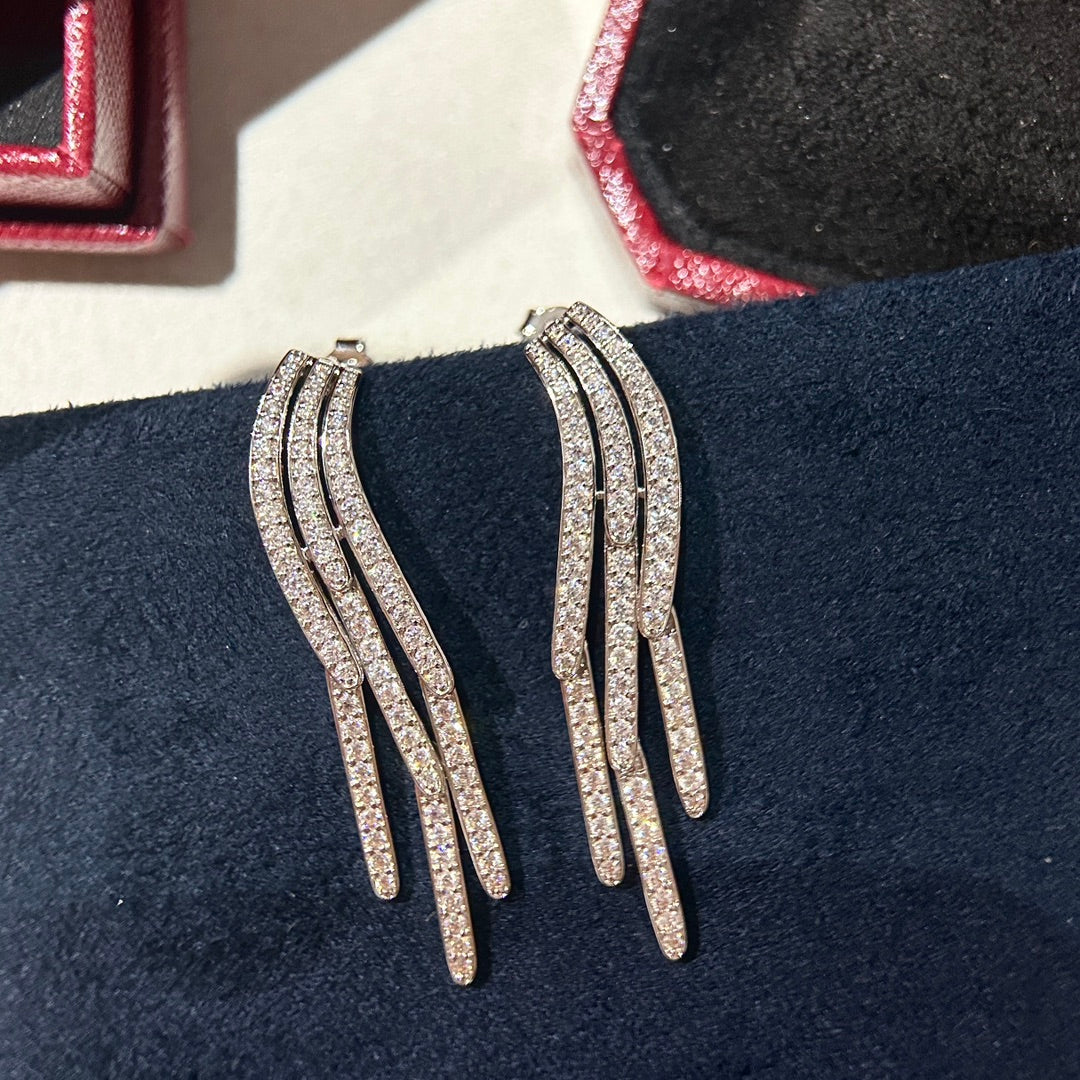 [Solara jewelry] Clash Drop Hoop Earrings