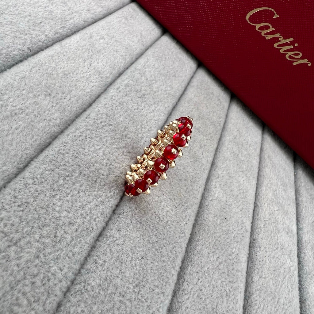 [Solara jewelry]Colored Stone Pave Band Ring image 2