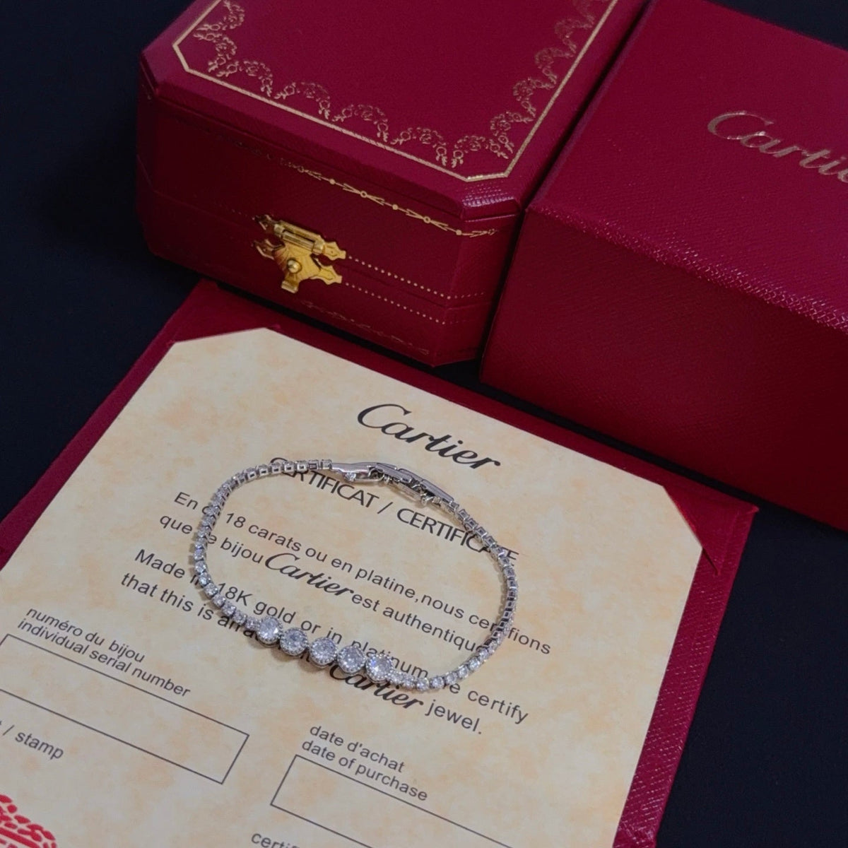 [Solara Jewelry] CT Exquisites Pavé-Diamantarmband
