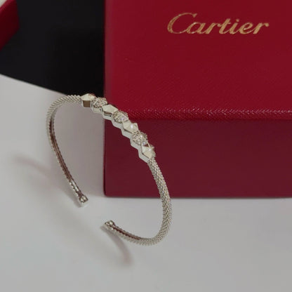 [Solara Jewelry ]CT ダイヤモンドアクセント スパイクブレスレット