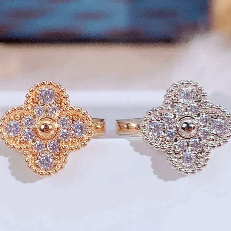 [Solara Jewelry ]CLOVER DIAMOND RING
