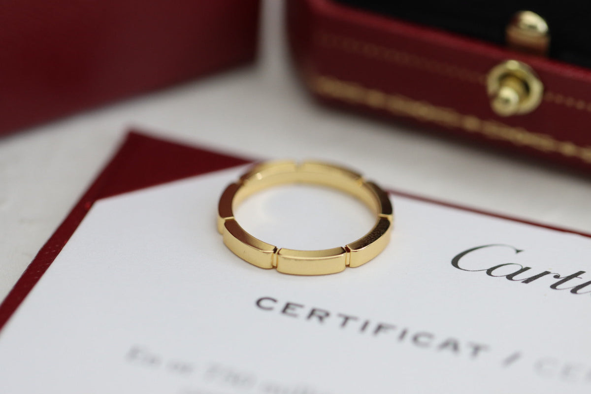 [Solara Jewelry] LOVE Collection Maillon Ring – Vollständig mit Diamanten besetzt