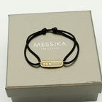 [Solara jewelry]メシカ ケア(s) ピンクコードパヴェブレスレット