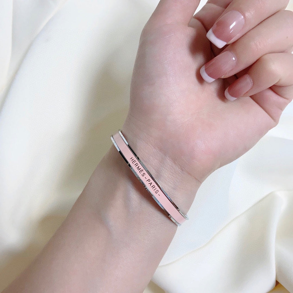 [Solara Jewelry ]H  Petite Slim Enamel Bangle