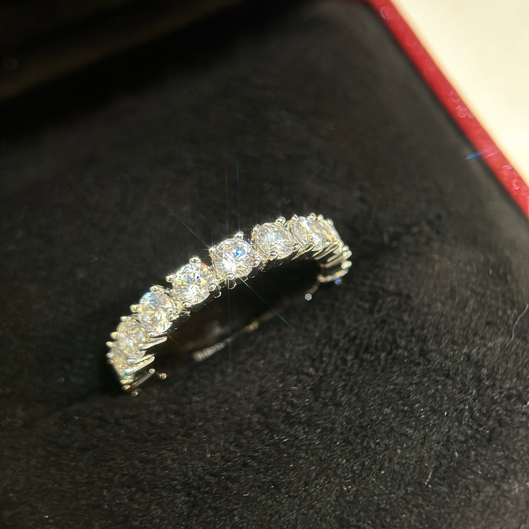 [Solara jewelry]High Jewelry Full Pave Band Ring image 2