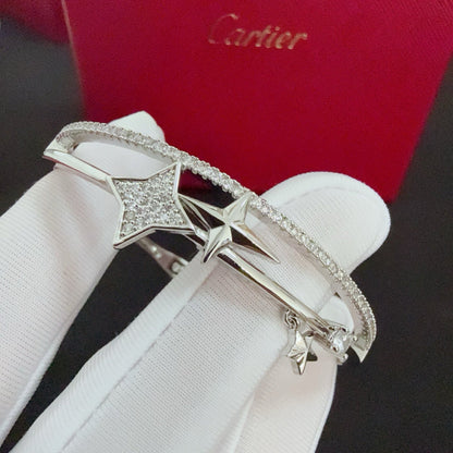 [Solara Jewelry ]CTダブルレイヤースター＆アロークリスタルバングル