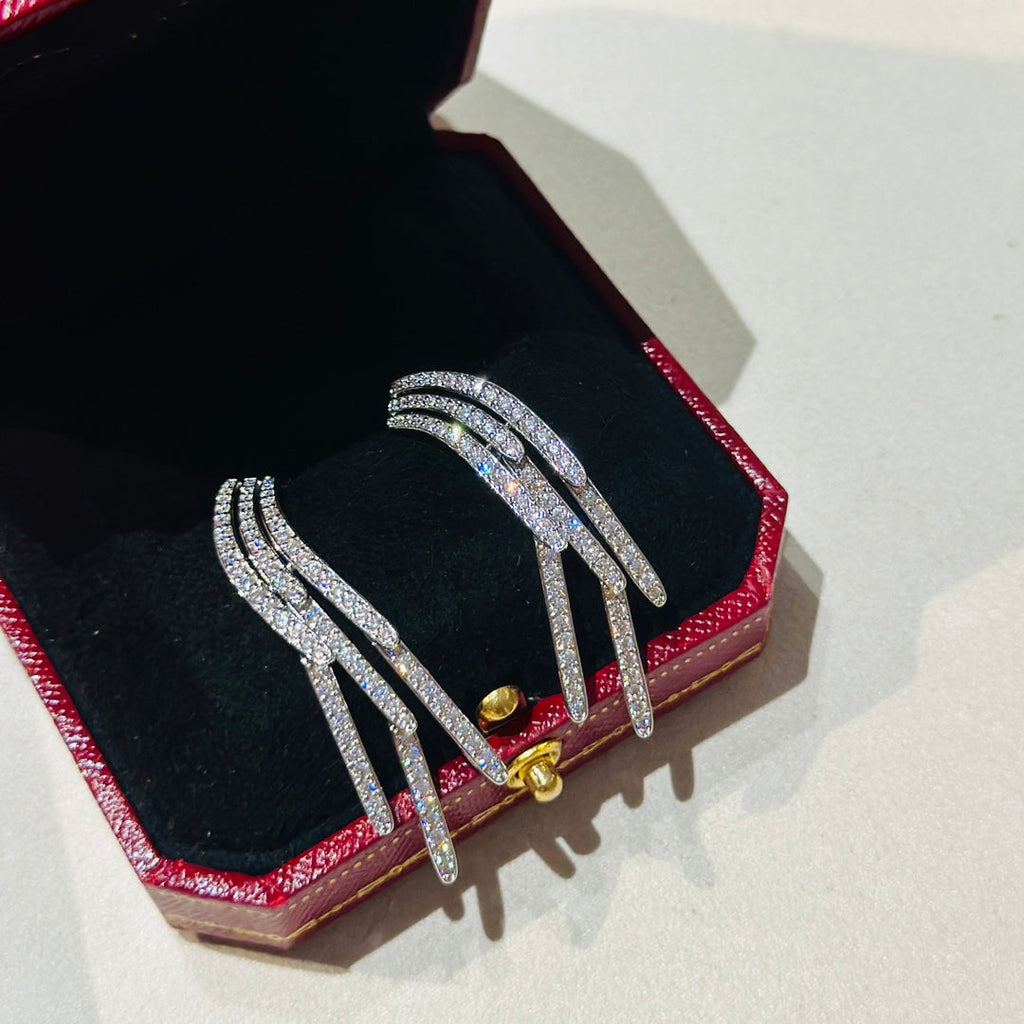 [Solara jewelry] Clash Drop Hoop Earrings