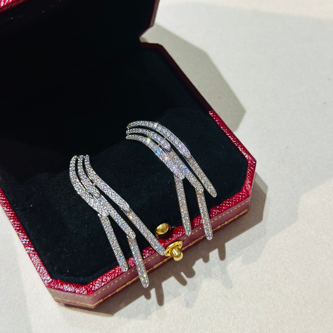 [Solara jewelry] Clash Drop Hoop Earrings