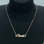 [Solara jewelry]Pave Panther Pendant Necklace image 4