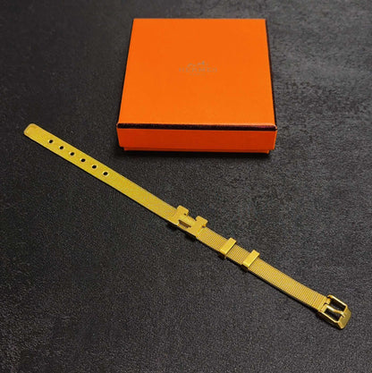 [Solara Jewelry ]H ゴールドトーンウォッチバンドブレスレットチェーン
