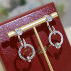 [Solara jewelry] Circle Drop Earrings