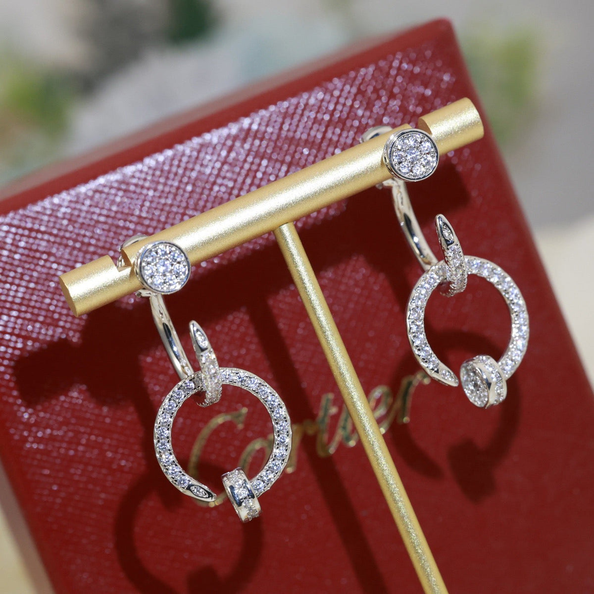 [Solara jewelry] Circle Drop Earrings