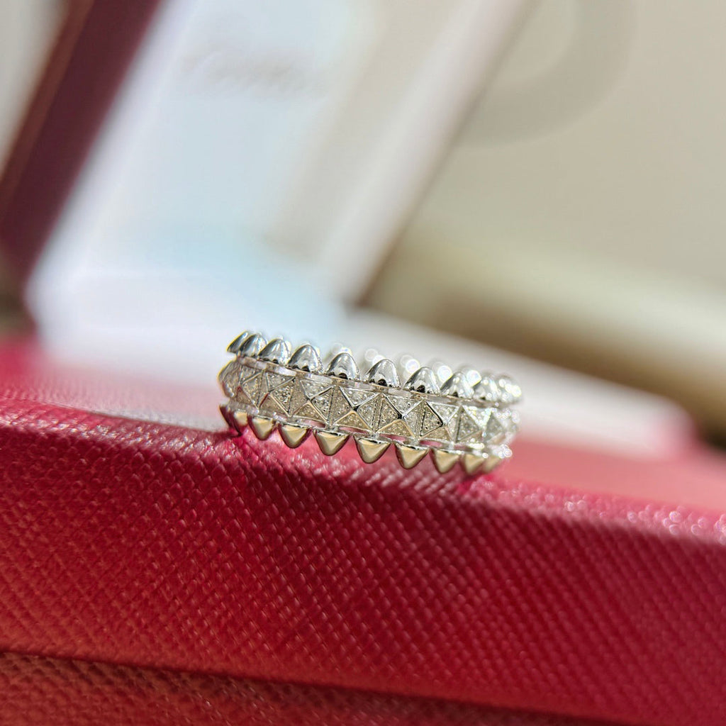 [Solara Jewelry ]Kugelring mit Diamanten