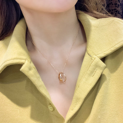 [Solara Jewelry ]Triple Hoop Necklace