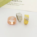 [Solara Jewelry ]Fünfreihiger Ring aus runden Rocailles