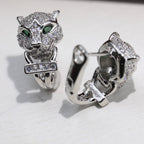 [Solara jewelry] Panther Head Stud Earrings