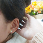 [Solara jewelry] Pave Stud Earrings