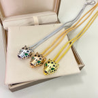 [Solara jewelry]Serpent Color Stone Necklace image 7