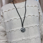 [Solara jewelry]Openwork Tiger Cord Pendant Necklace image 7