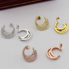 [Solara jewelry] Pave Huggie Earrings