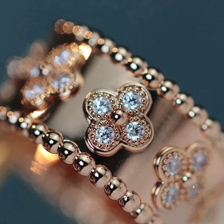 [Solara Jewelry ]CLOVER KALEIDOSCOPE RING 10MM
