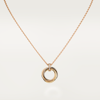 [Solara Jewelry ]TRINITY NECKLACE GOLD  DIAMONDS