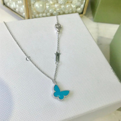 [Solara Jewelry ]バタフライ ターコイズ バタフライ ブレスレット シルバー