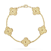[Solara Jewelry ]CLOVER 5 MOTIFS BRONZING BRACELET
