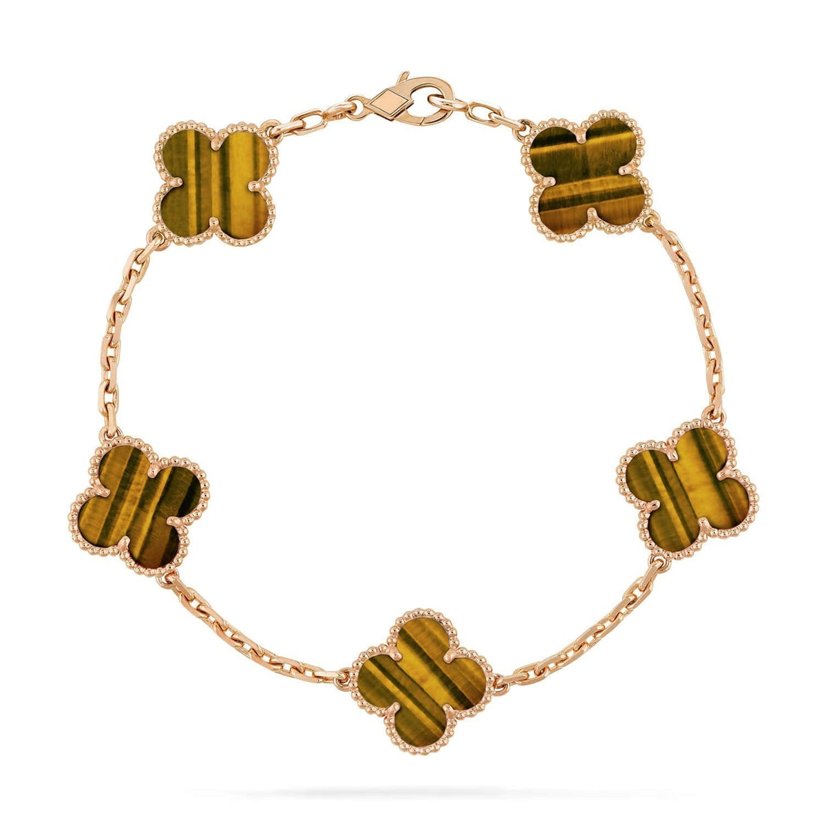 [Solara Jewelry ]KLEE 5 MOTIVE TIGERAUGE ARMBAND