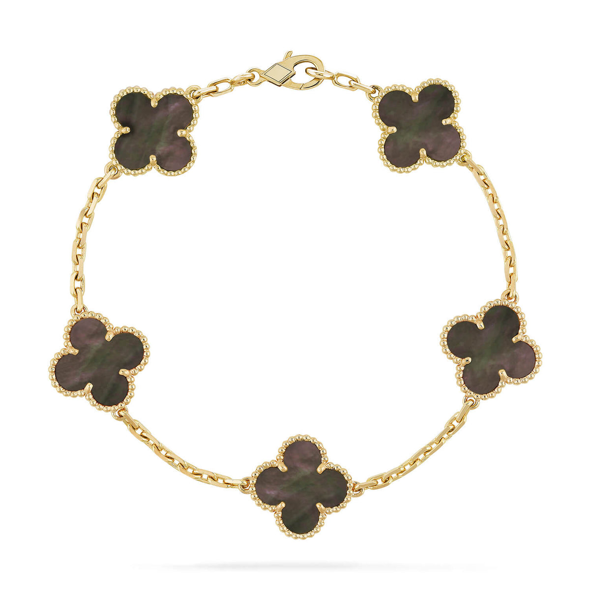 [Solara Schmuck] KLEEB LUNARBLUME GRAUES PERLMUTT ARMBAND
