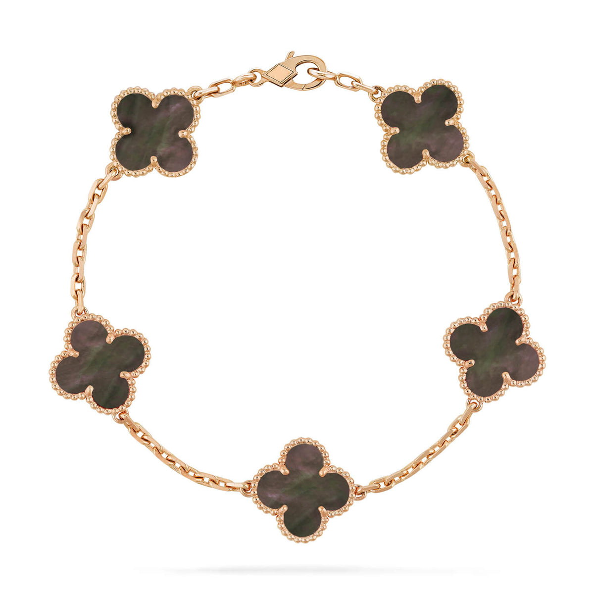 [Solara Schmuck] KLEEB LUNARBLUME GRAUES PERLMUTT ARMBAND