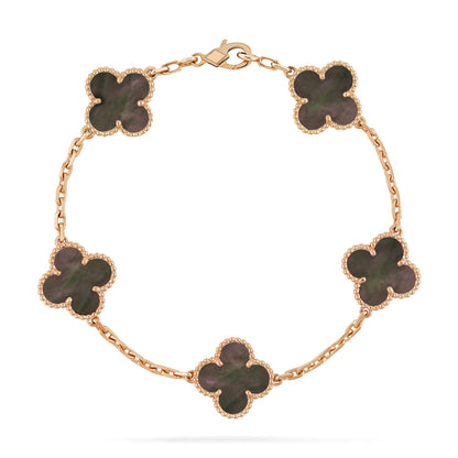 [Solara Schmuck] KLEEB LUNARBLUME GRAUES PERLMUTT ARMBAND