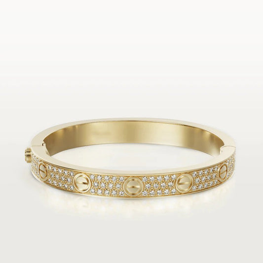 [Solara Jewelry ]LOVE BRACELET 6.1MM DIAMOND-PAVED