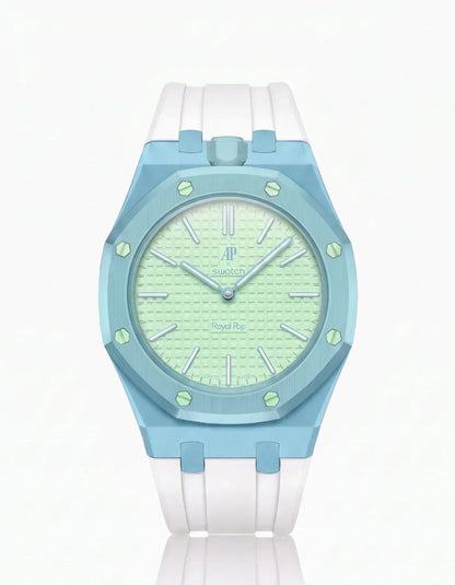 Silicone Strap & Case  Royal Pop  Blaue Acht(Customize  Colors)