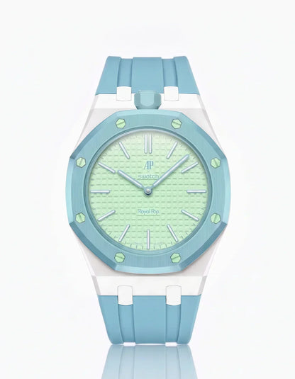 Silicone Strap & Case  Royal Pop  Blaue Acht(Customize  Colors)
