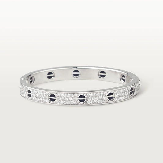 [Solara Jewelry ]LOVE BRACELET 6.1MM DIAMOND-PAVED CERAMIC