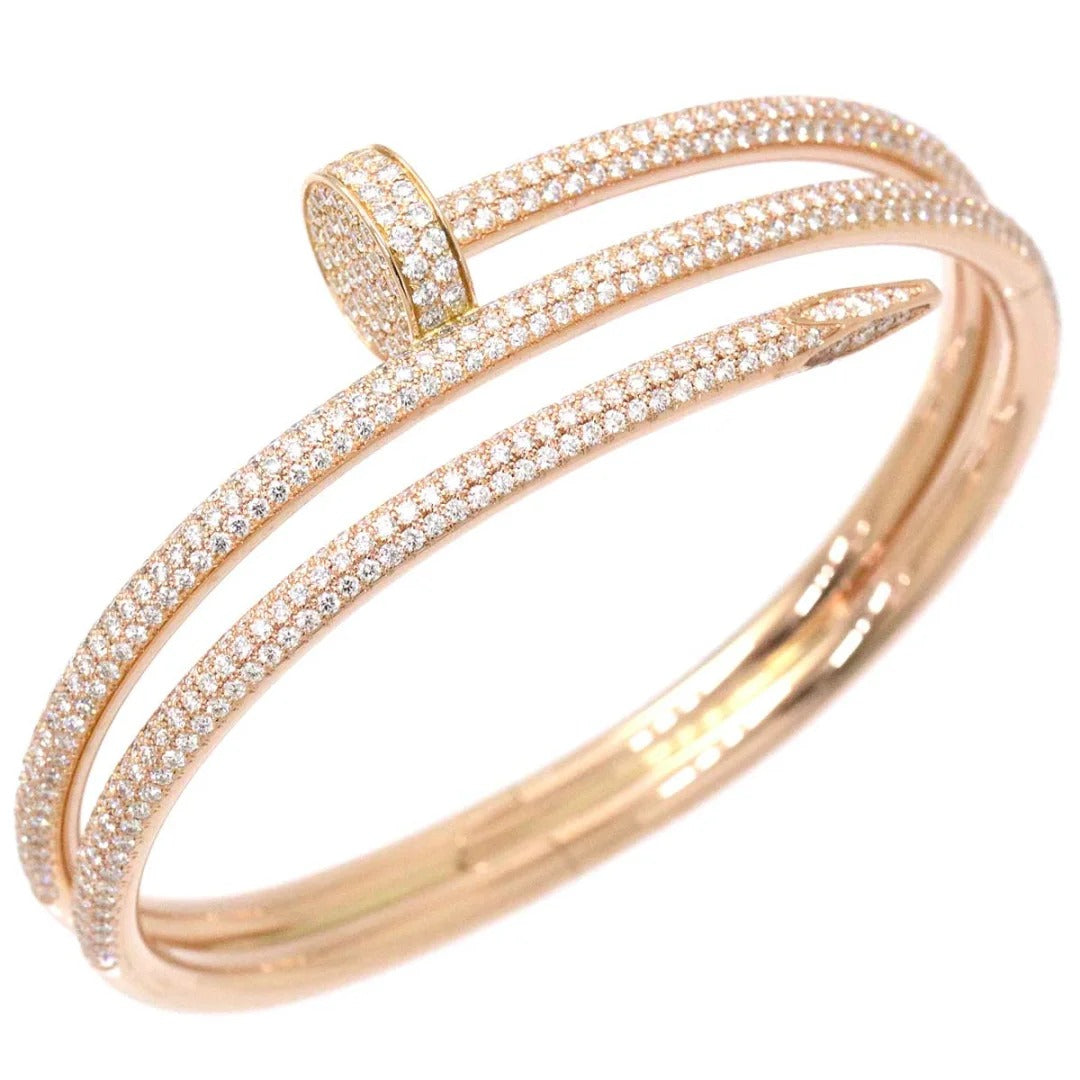 [Solara Jewelry ]CTジュスト アン クル フルダイヤ ダブルサークル ブレスレット
