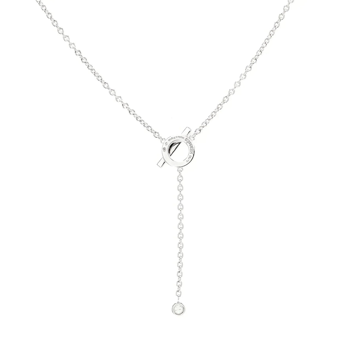 [Solara Jewelry ]FINESSE SILVER DIAMOND NECKLACE