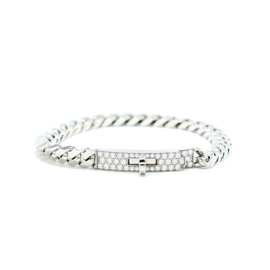 [Solara Jewelry ]KELLY チェーン シルバー ダイヤモンド ブレスレット