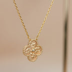 [Solara Jewelry ]クローバー 15MM ブロンズネックレス